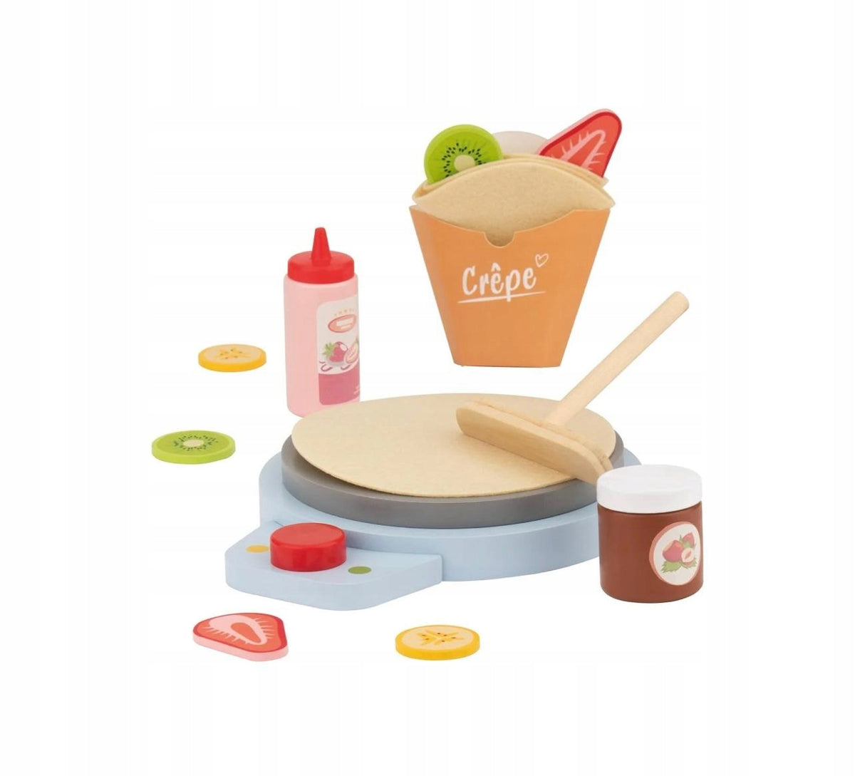 Wooden Pancake Set 13 Elements for Kids