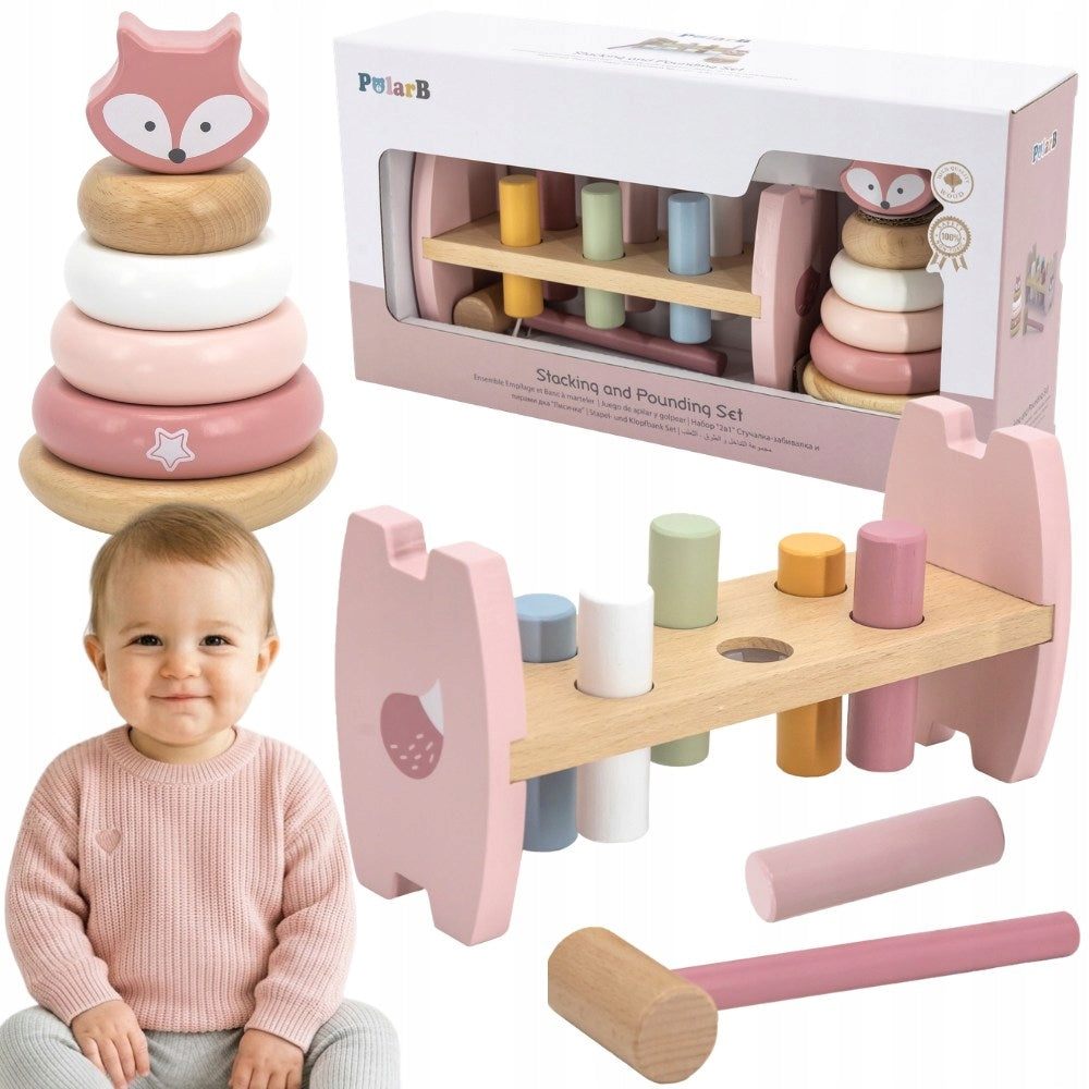 Wooden Punch Wańka Wstańka Sorter Fox Viga Set