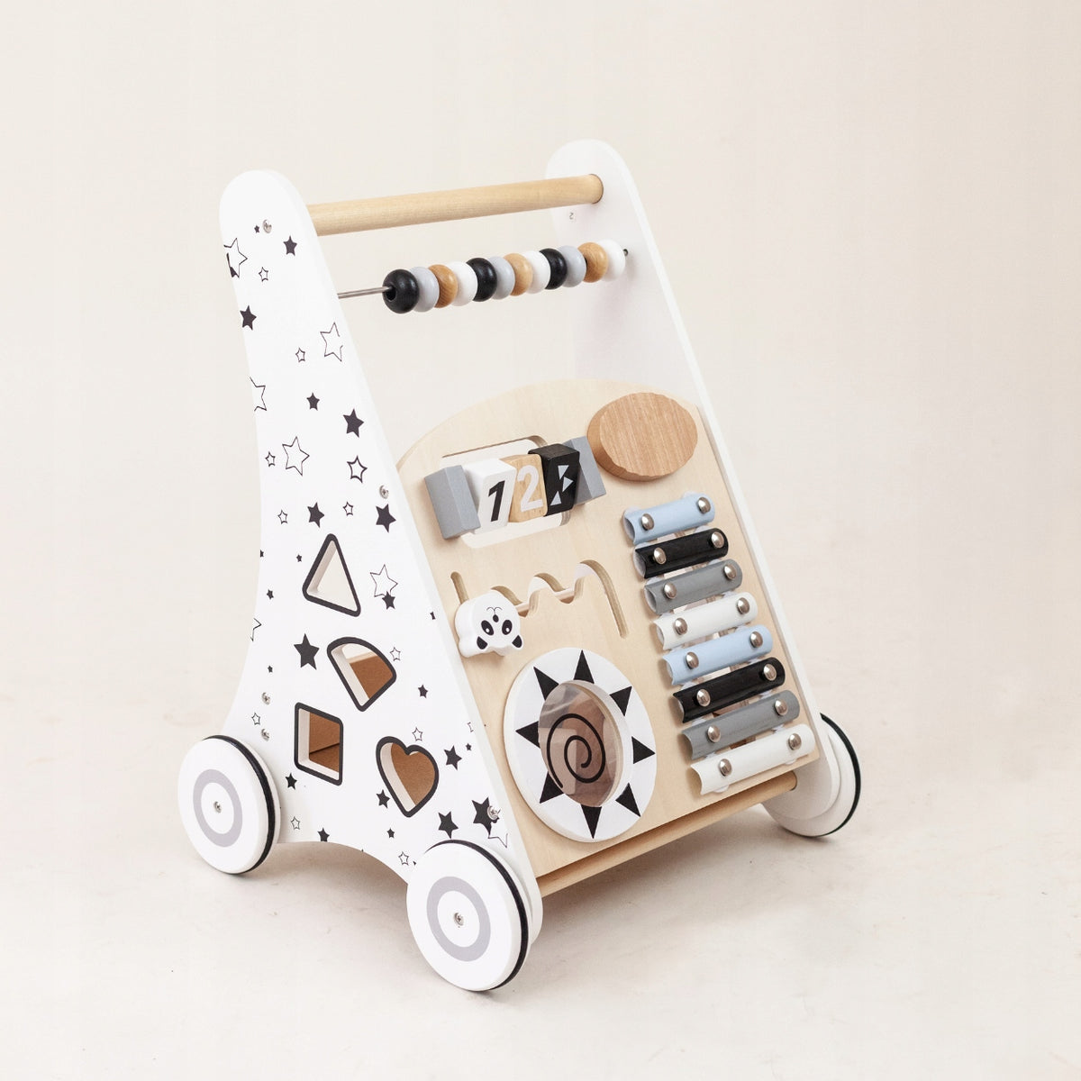 Wooden Pusher Walker Educational Manipulation Board 2in1 LilyandJ EAN (GTIN) 5907021780964