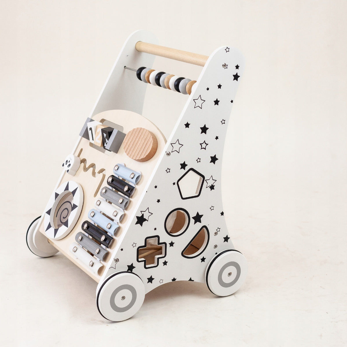 Wooden Pusher Walker Educational Manipulation Board 2in1 LilyandJ