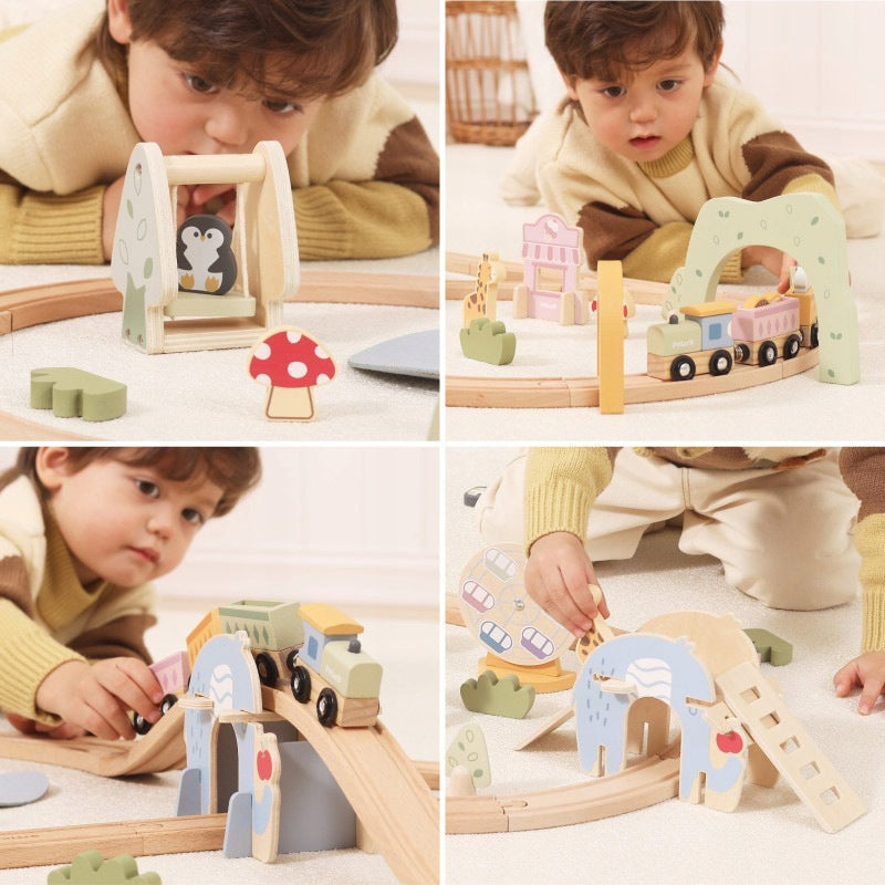Wooden Queue for Children Tor 62el VIGA Packaging status original