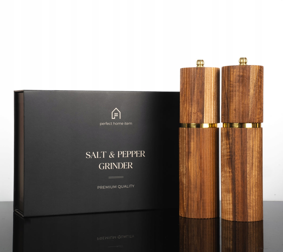 Wooden Salt and Pepper Grinder / High Quality / Premium Design Packaging status original