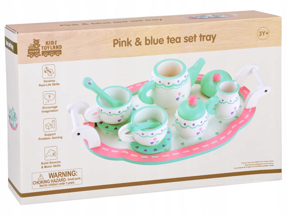 Wooden Set Tea Coffee Service Cups Jug Tray Brand Jokomisiada