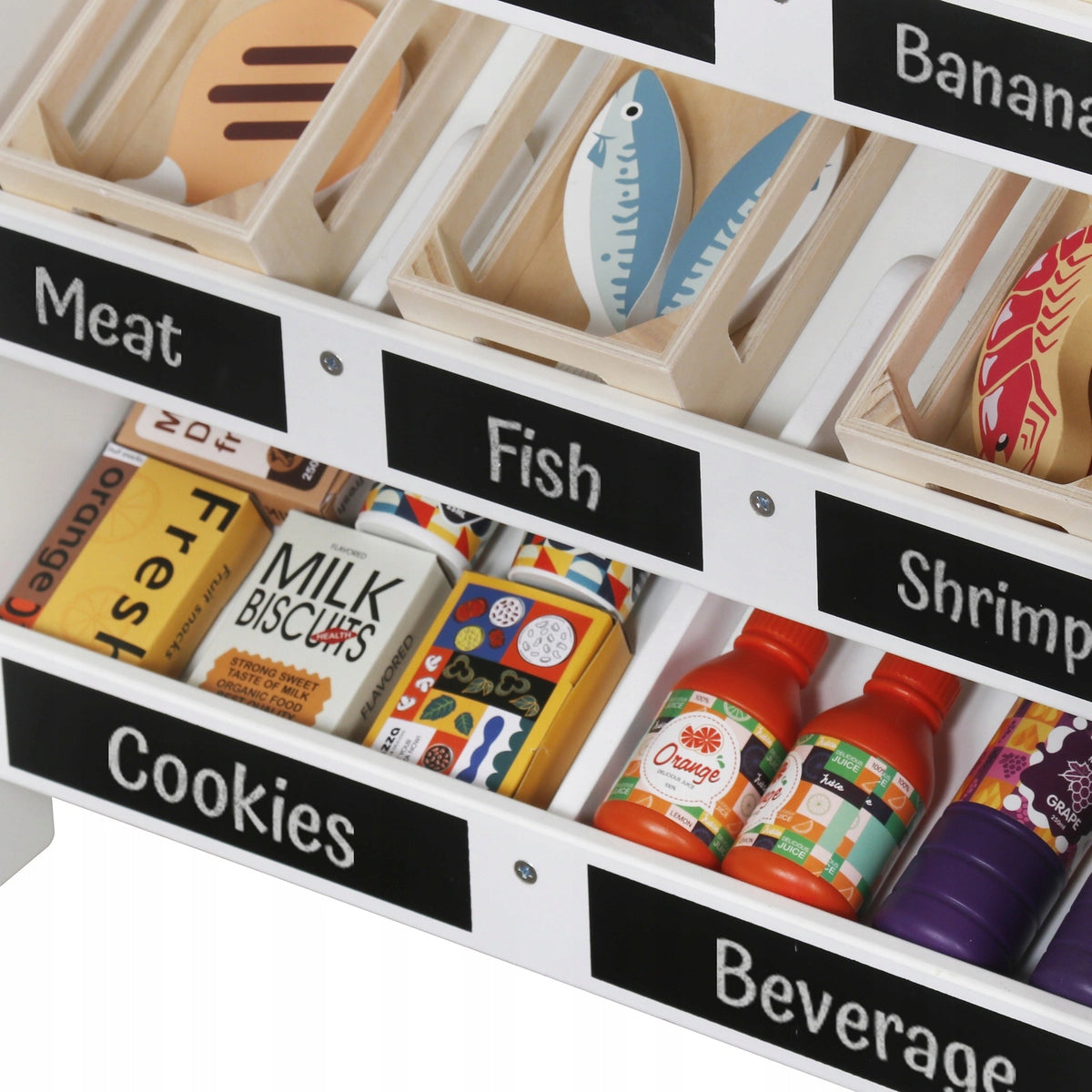 Wooden Shop 2in1 for Children Stragan Theatre Supermarket with Cash Register Shop Manufacturer code DAB4A232