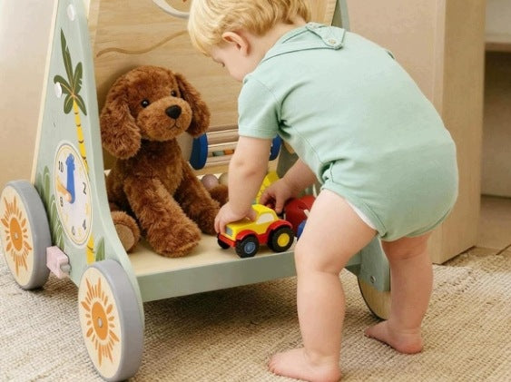 Wooden Stroller for Learning to Walk + SENSORY TOYS FOR KIDS Manufacturer code 6910498656907
