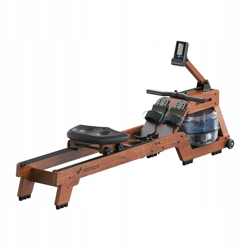 Wooden Water Rowing Machine Merach R14 With Bluetooth Application 150kg For Exercise Packaging status original