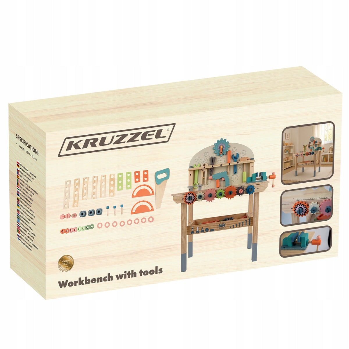 Wooden Workshop for Kids DIY Set Tools Table Gift EAN (GTIN) 5900779959781