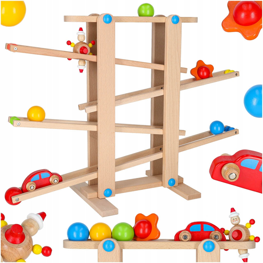 Wooden ball track Kulodrom montessori XXL