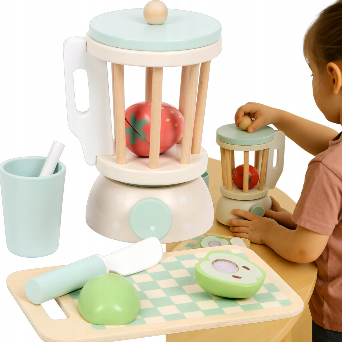 Wooden blender Mini Matters 11 elements Brand no brand