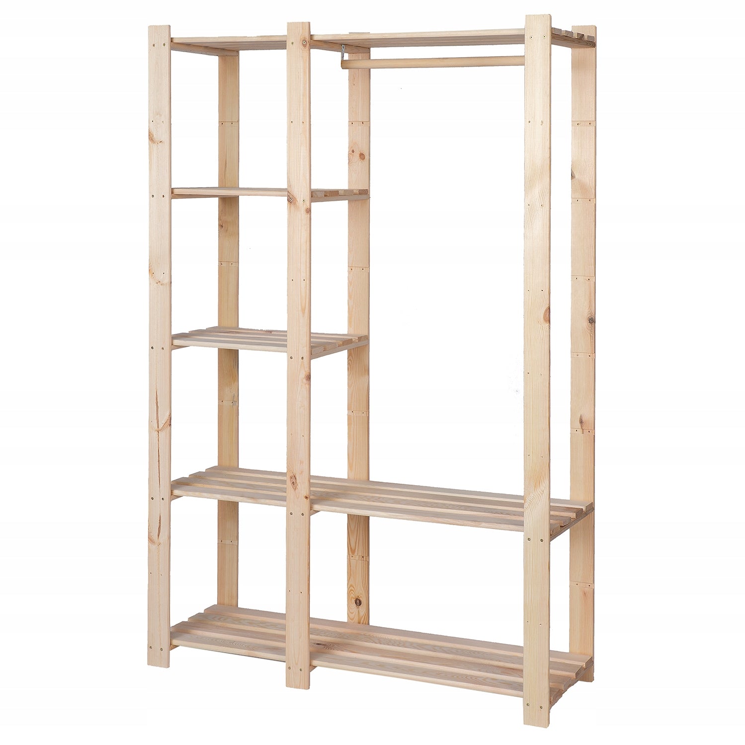 Wooden bookcase for clothes wardrobe hanger shelf MANUFACTURER EAN (GTIN) 5907167303218