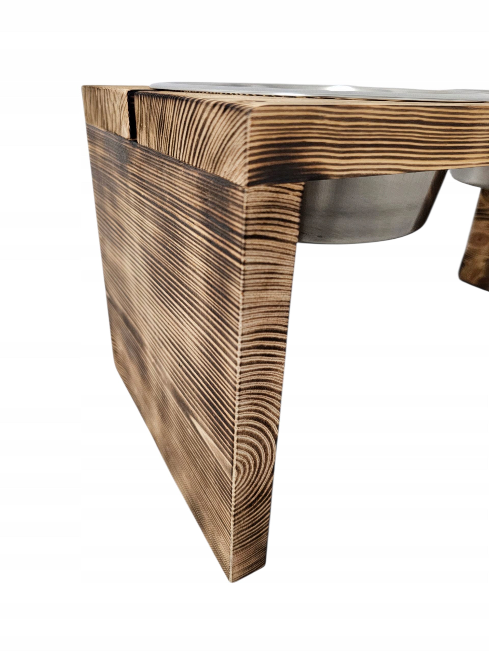 Wooden bowl stand brown 2x1,80 l Psi buffet stainless steel Brand no brand