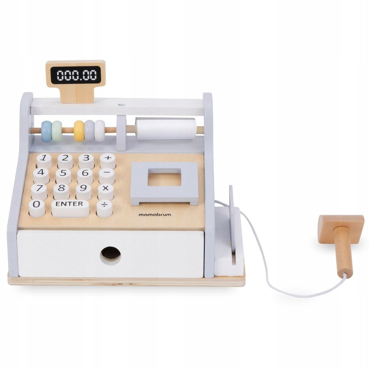 Wooden cash register Mamabrum with accessories for children 3+ Brand Mamabrum