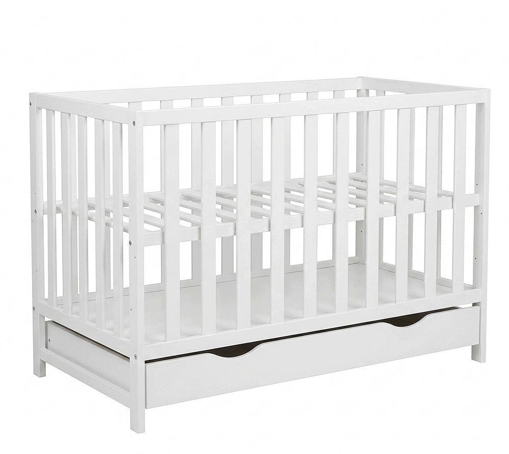 Wooden cot 120x60 with drawer with couch MAURYCY
