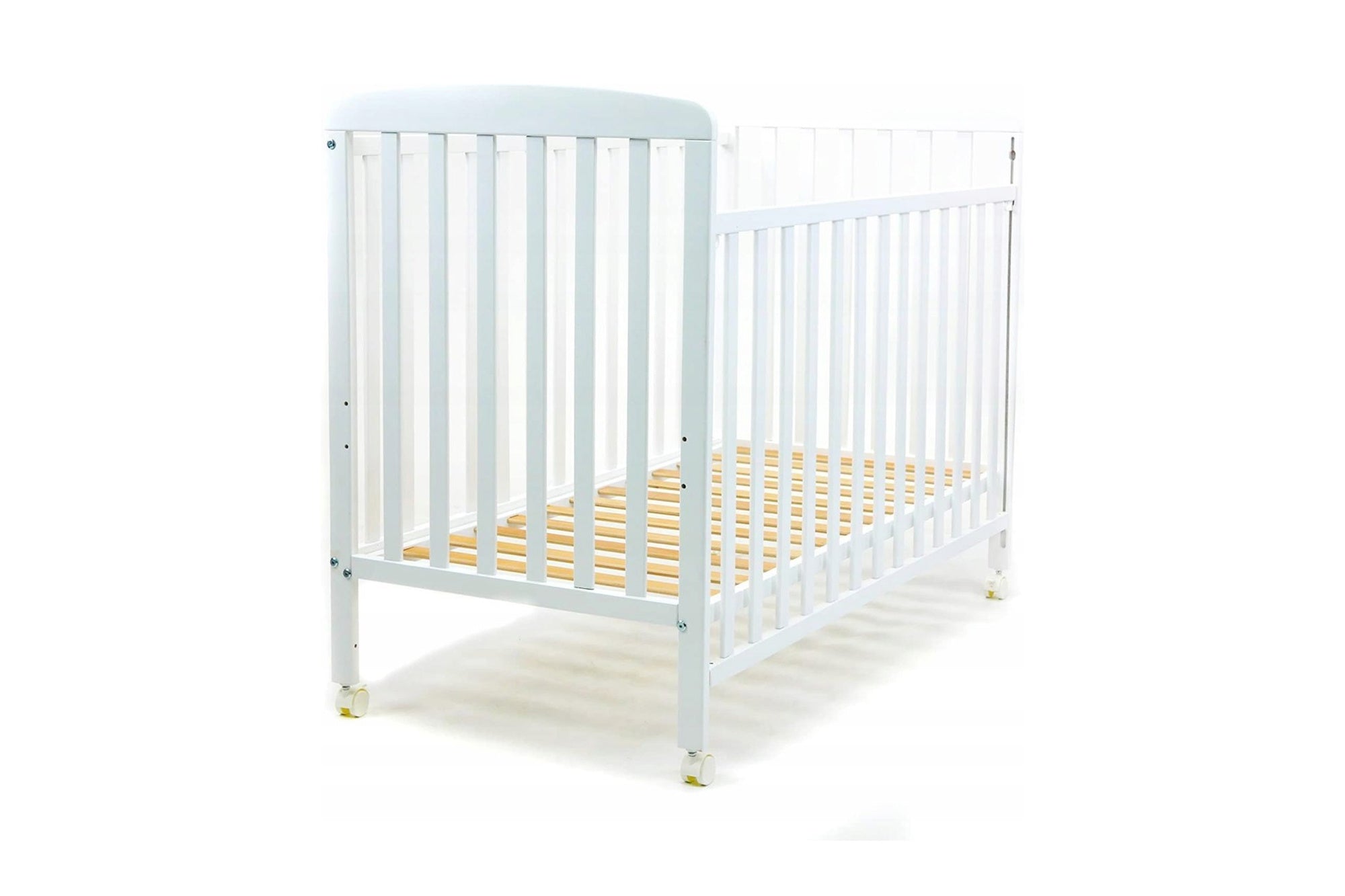 Wooden cot Asalvo Haya 120x60 cm Beech Adjustable White