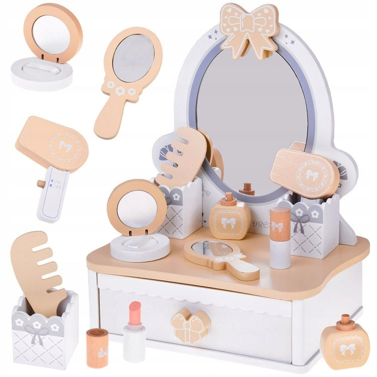 Wooden dressing table for girls drawer accessories ZA5614