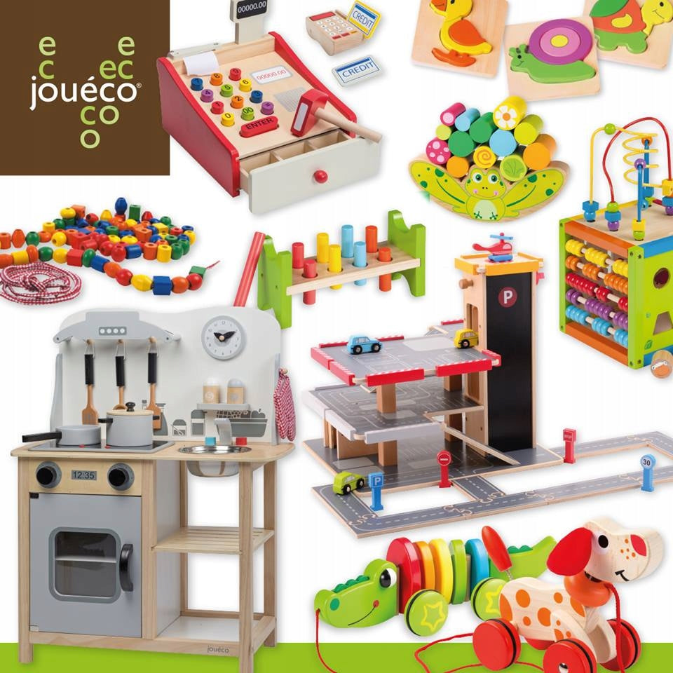 Wooden duck for pushing JOUECO Brand Joueco