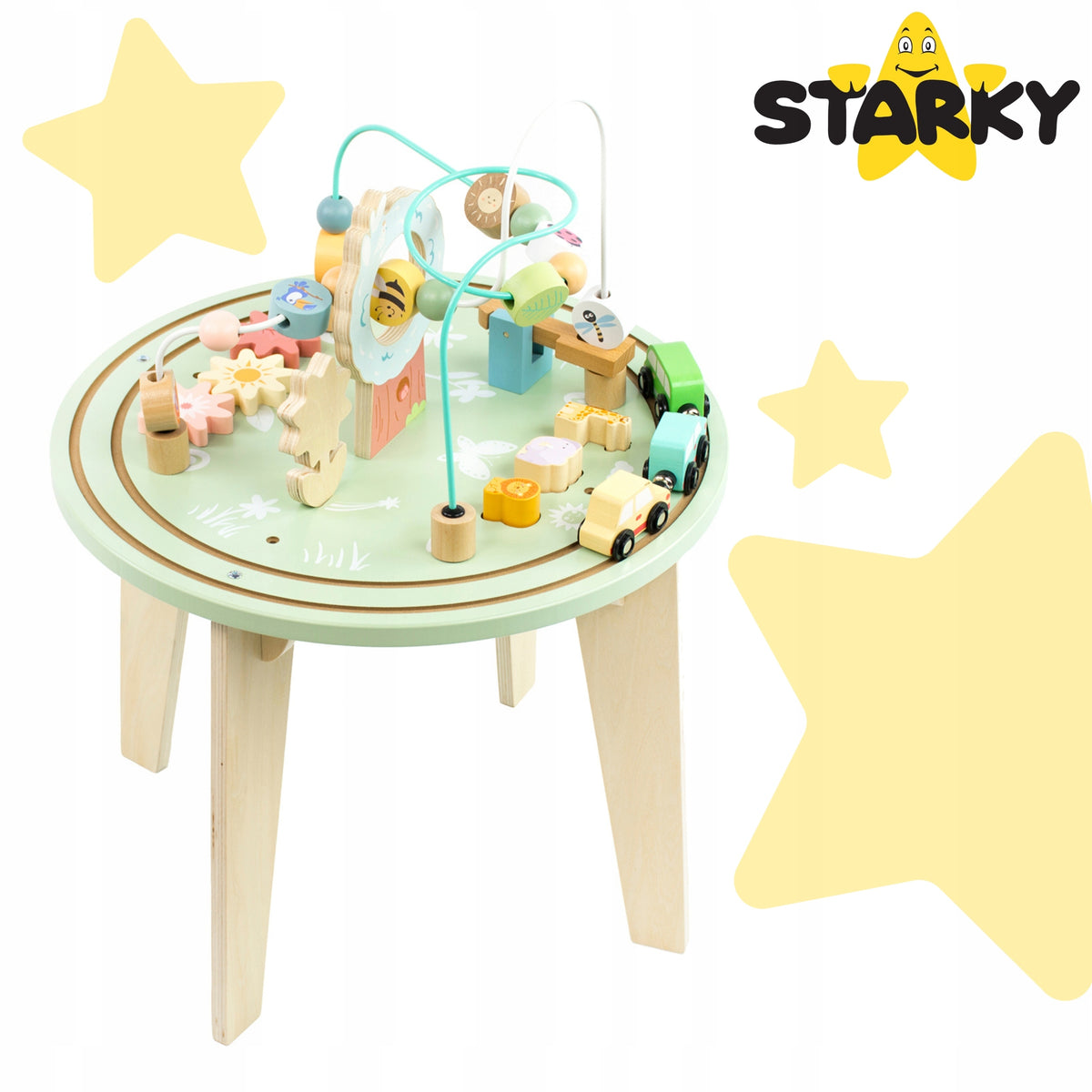 Wooden educational table children queue toy gift year birthday Packaging status original