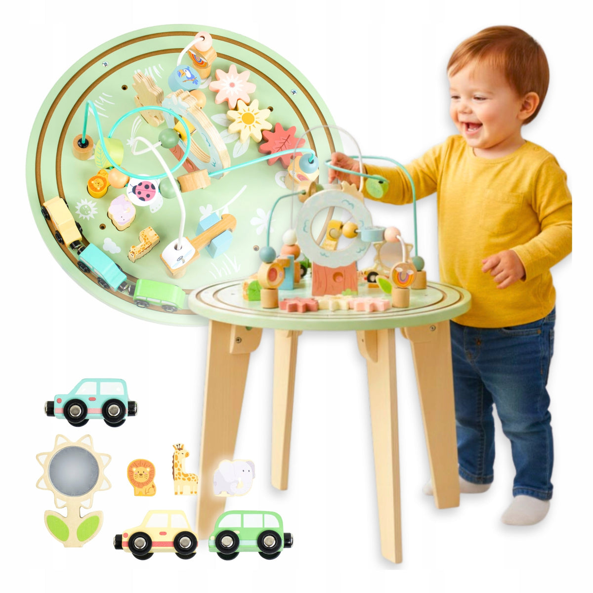 Wooden educational table children queue toy gift year birthday
