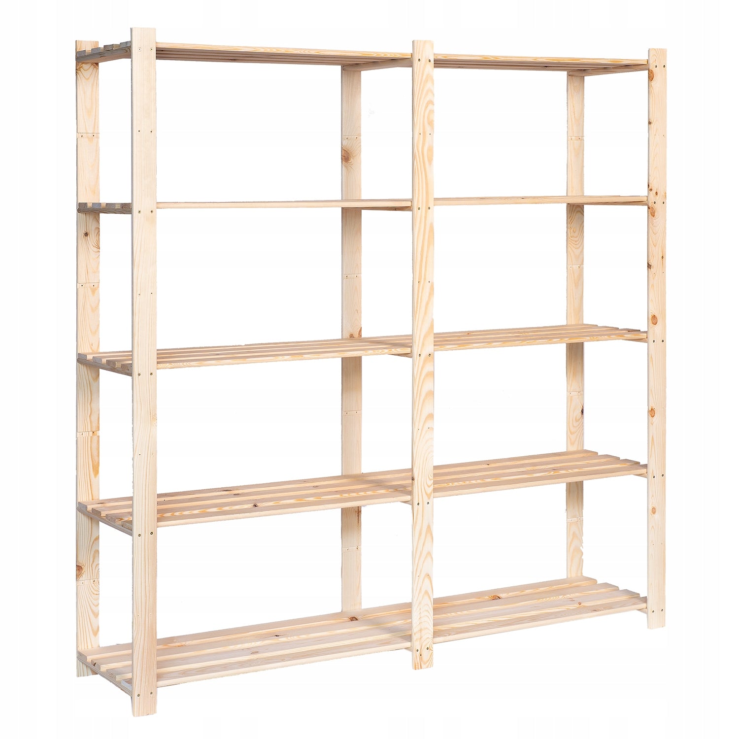 Wooden garage office bookcase for pantry 5 shelves 170x170x38cm MANUFACTURER Packaging status original