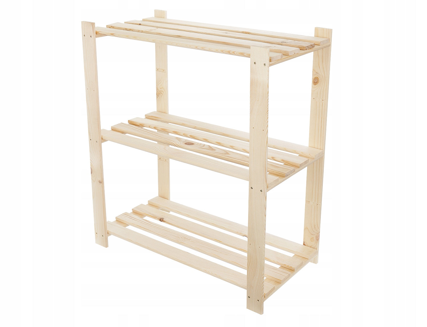 Wooden garage office bookcase for pantry 90x80x38 3 shelves MANUFACTURER
