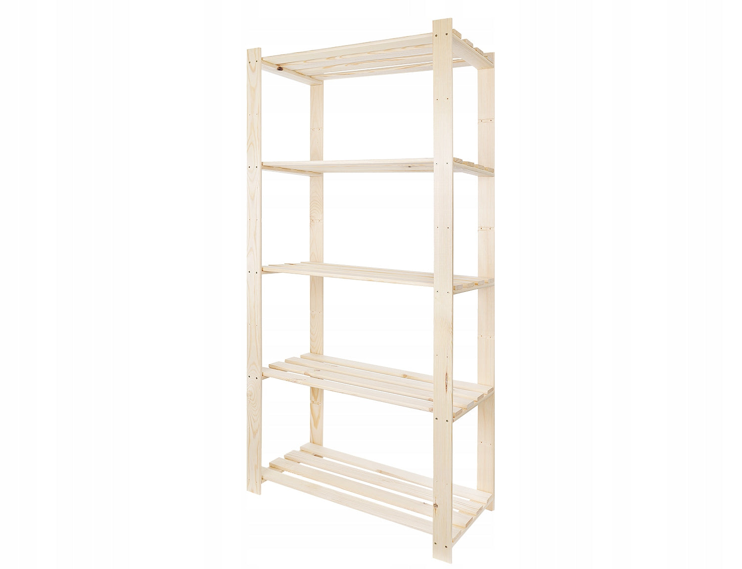 Wooden garage office shelving unit for pantry 5 shelves 170x80x38 cm MANUFACTURER Manufacturer code R-01