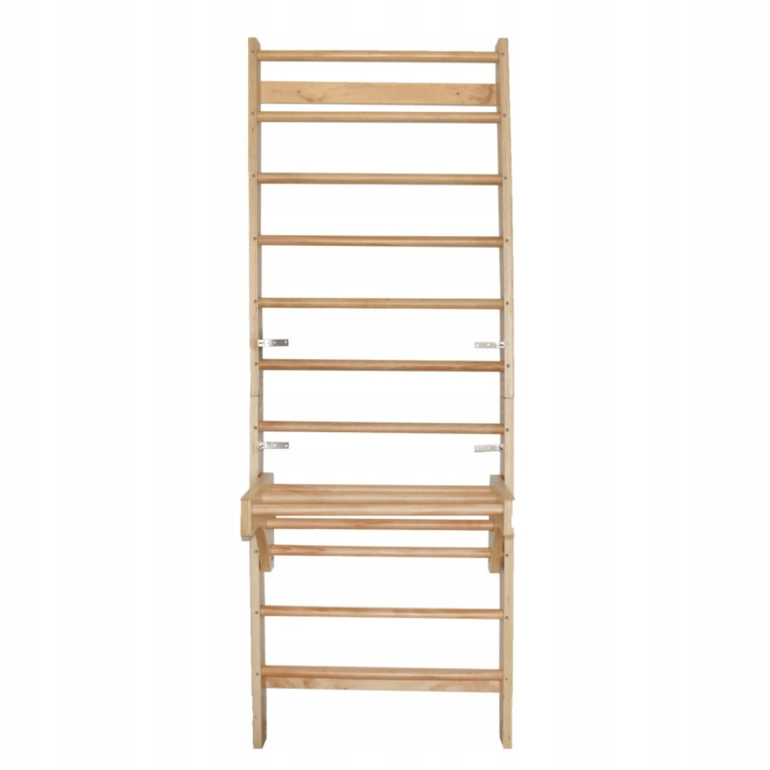 Wooden gymnastic ladder 220 cm with beech rehabilitation bar Packaging status original