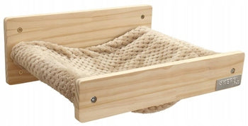 Wooden hammock, wall mounted, 38 x 33,5 x 16 cm, natural, Kerbl