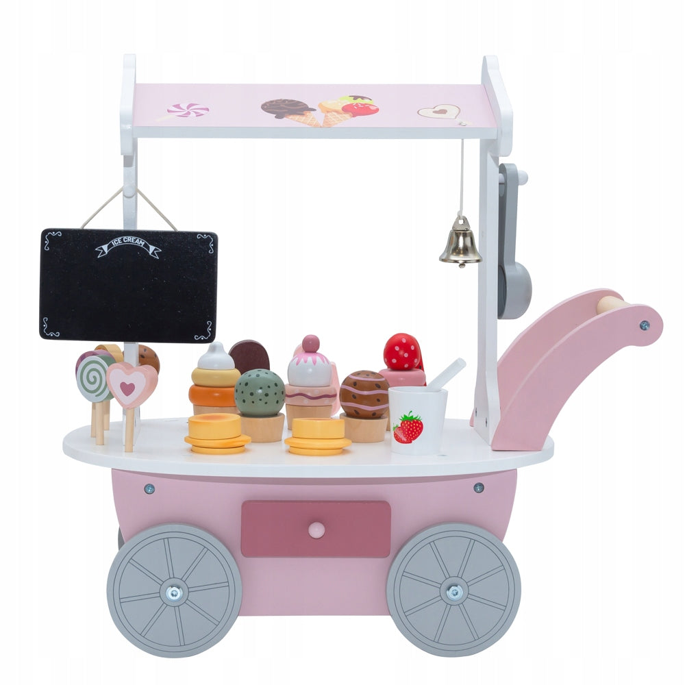 Wooden ice cream parlor wheels Sunday-Funday CHALK FREEBIE confectionery ice cream cart EAN (GTIN) 5904506711970