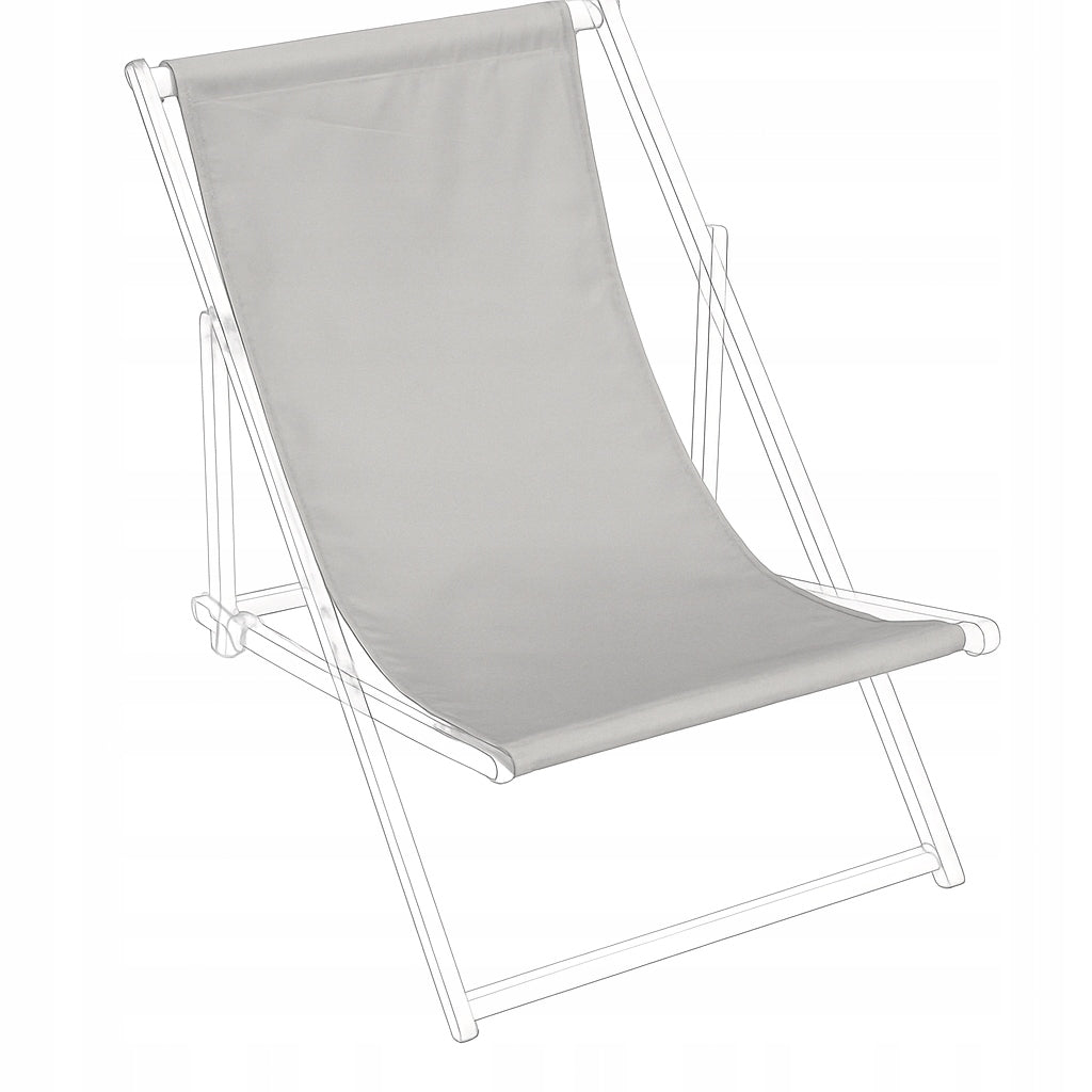 Wooden lounger seat waterproof lounger material strong fabric