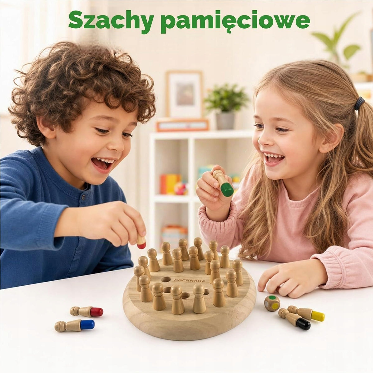 Wooden memory Montessori - memory game for children and seniors Packaging status original
