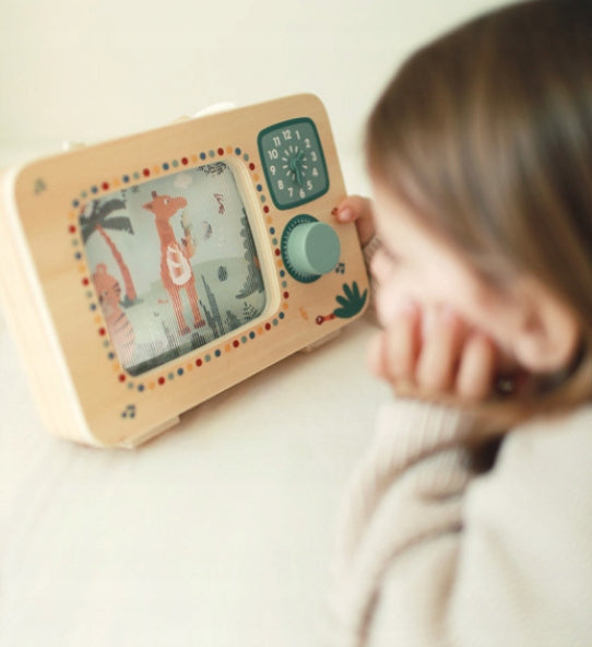 Wooden music box TV Safari Small Foot description Kind other