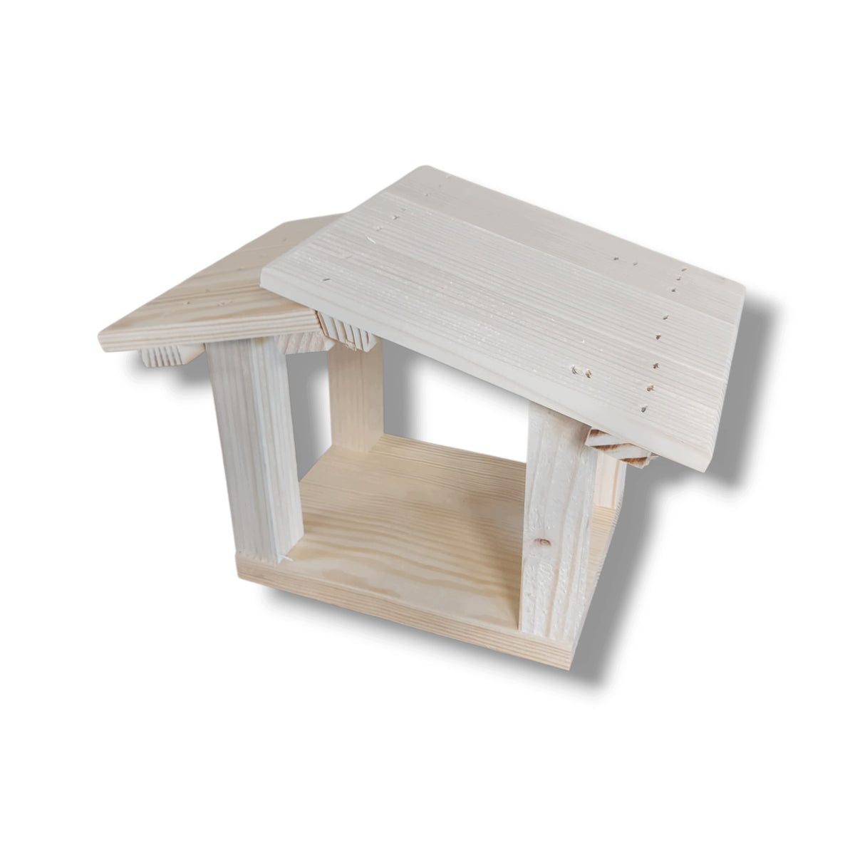 Wooden nativity scene simple 15x20 cm base