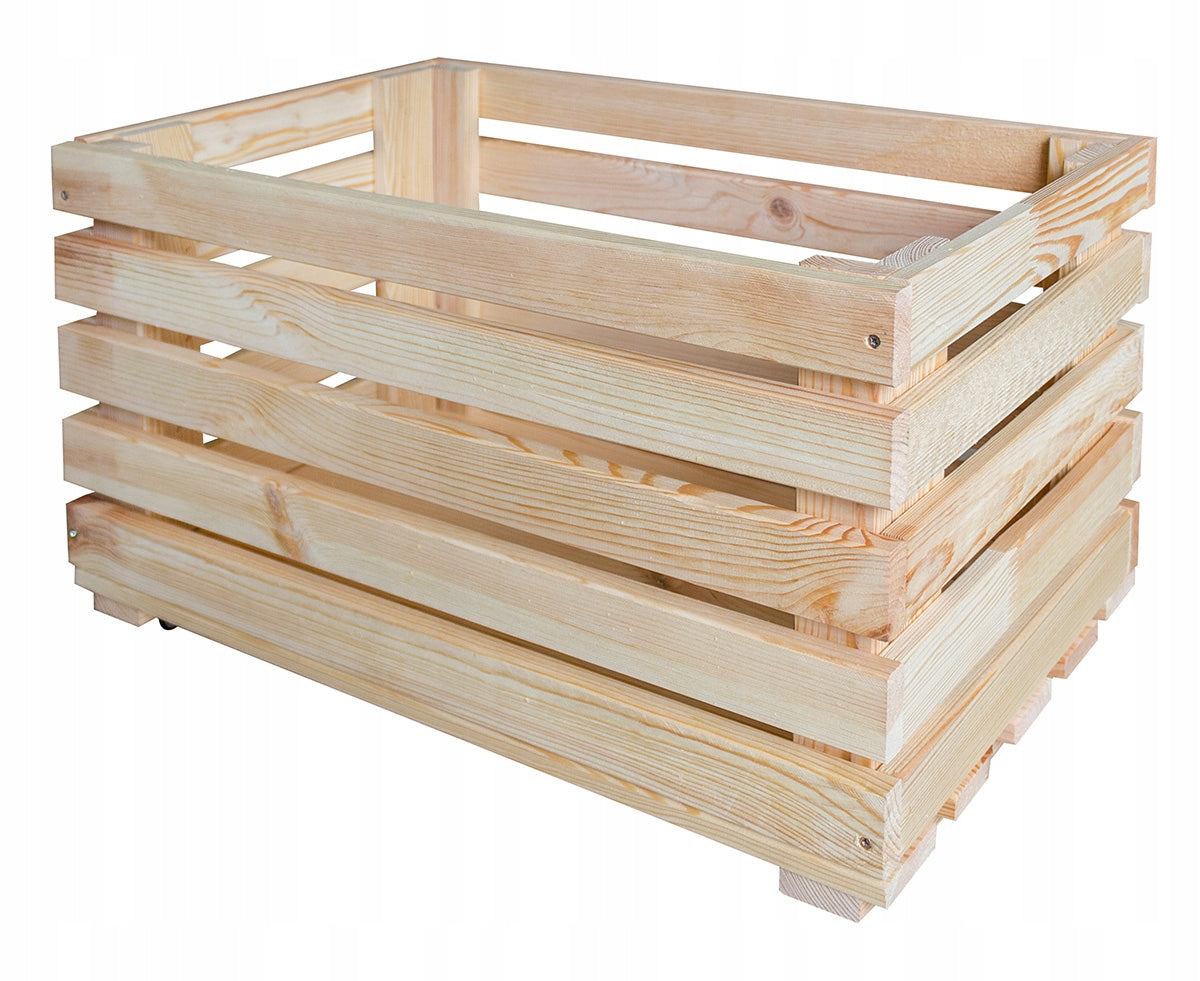 Wooden openwork box on wheels Hannover Manufacturer code SH