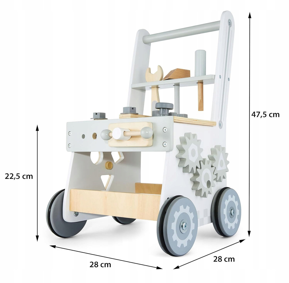 Wooden pusher MAMABRUM Montessori trolley workshop MAM25 Product weight with unit packaging 0.01 kg