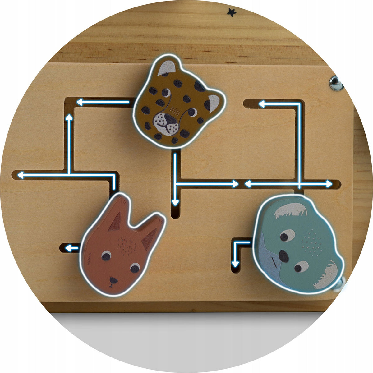 Wooden sensory board NK-859 Nukido Brand Nukido