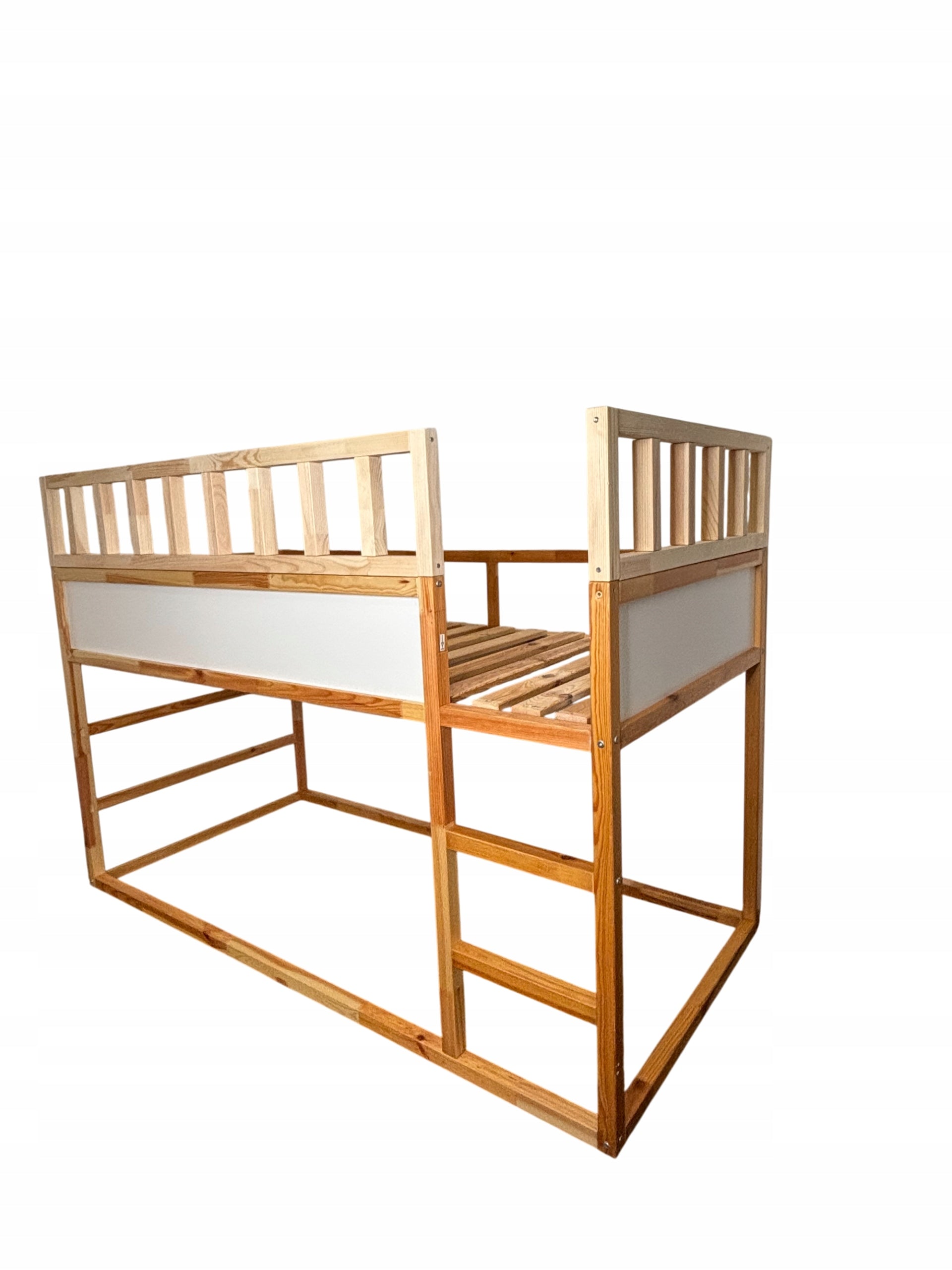 Wooden top railing for IKEA KURA bed. Set LINO DUO SPLIT 165x90cm Manufacturer code I love KURA