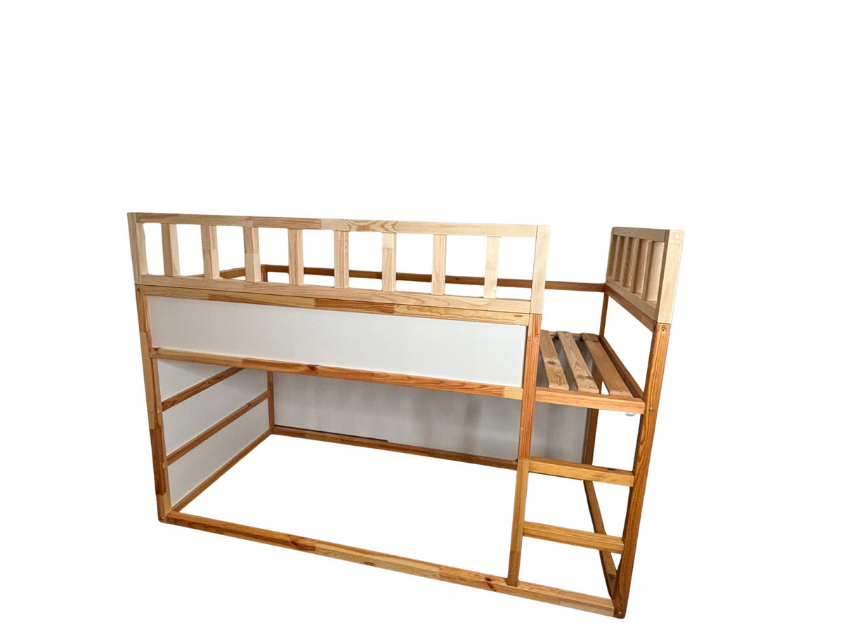 Wooden top railing for IKEA KURA bed. Set LINO DUO SPLIT 165x90cm Packaging status original