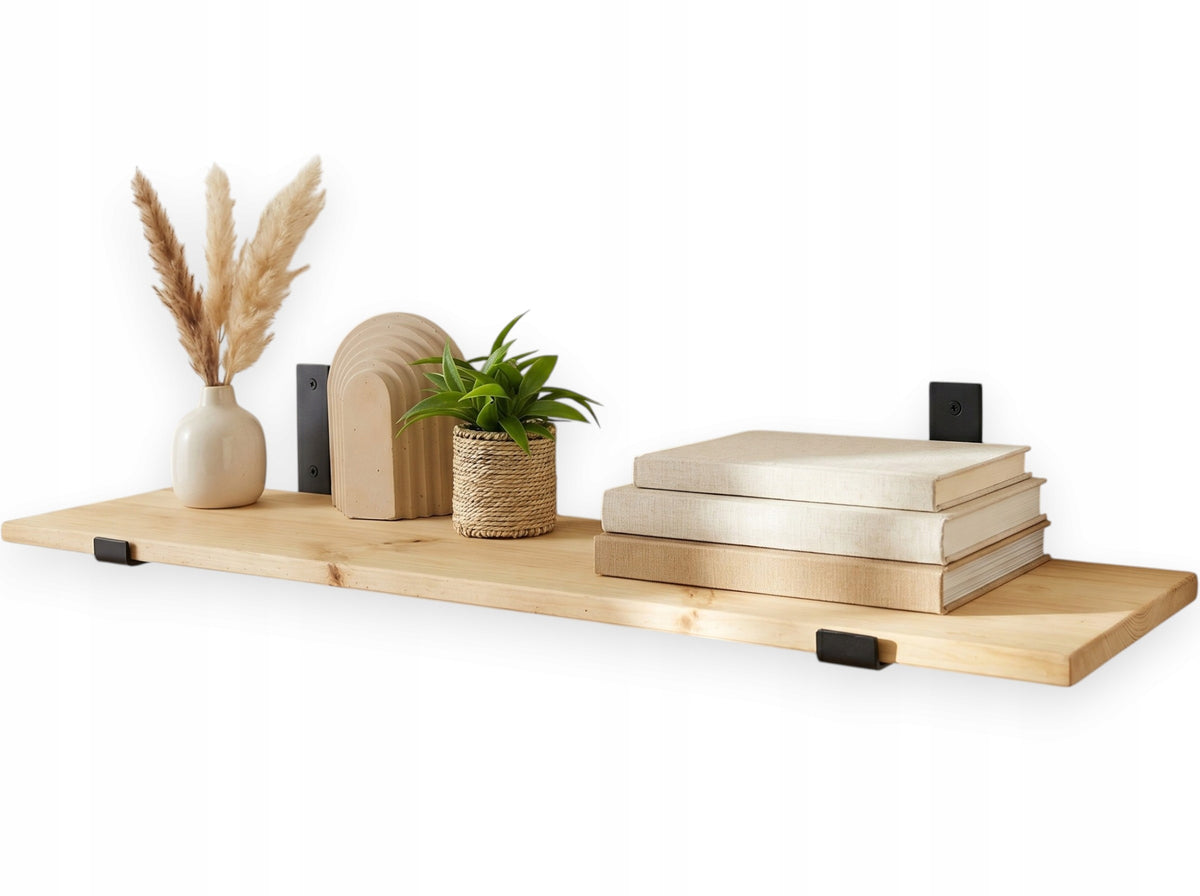 Wooden wall shelf Loft 120cm Rustic