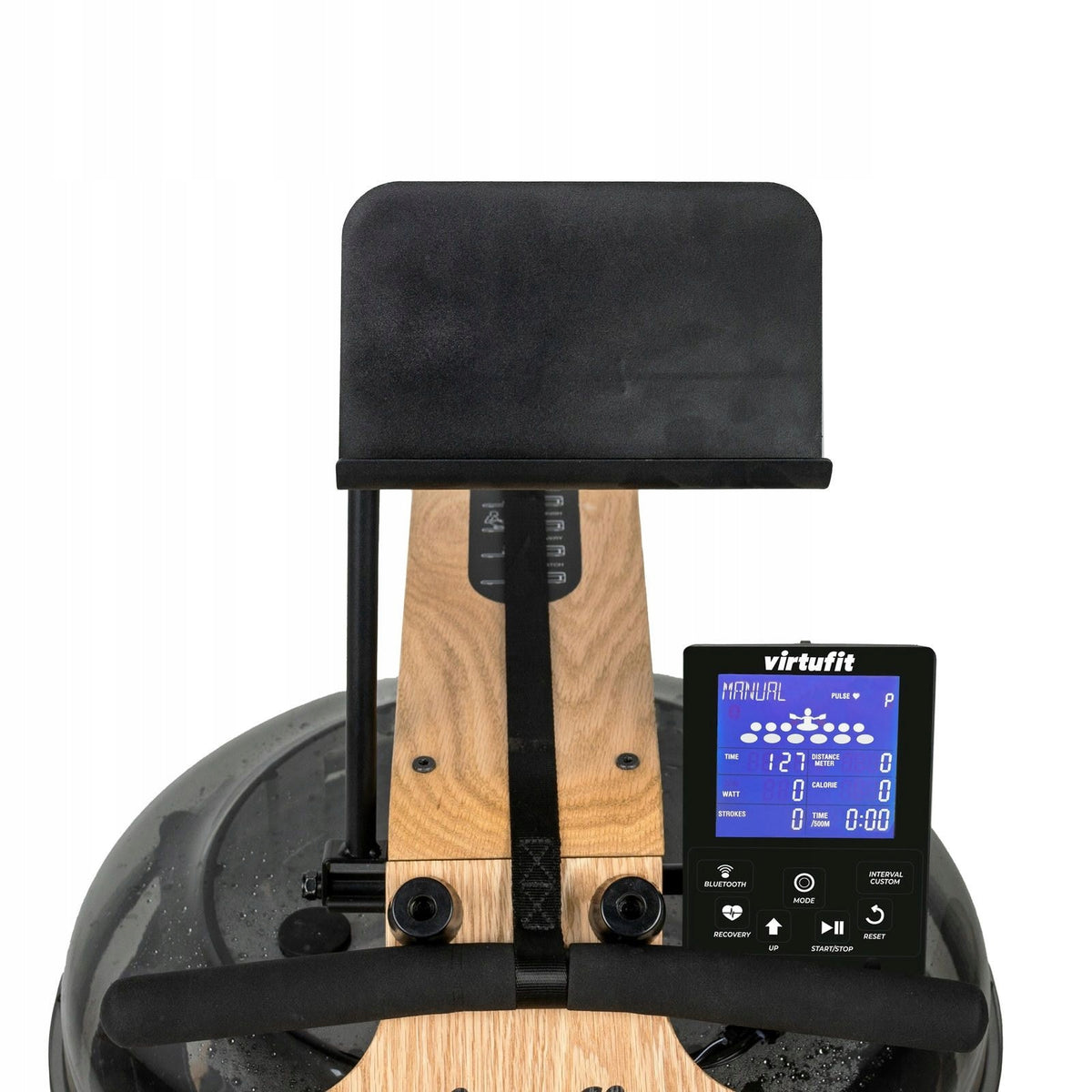 Wooden water rowing machine VIRTUFIT Elite + Equipment mat Packaging status original