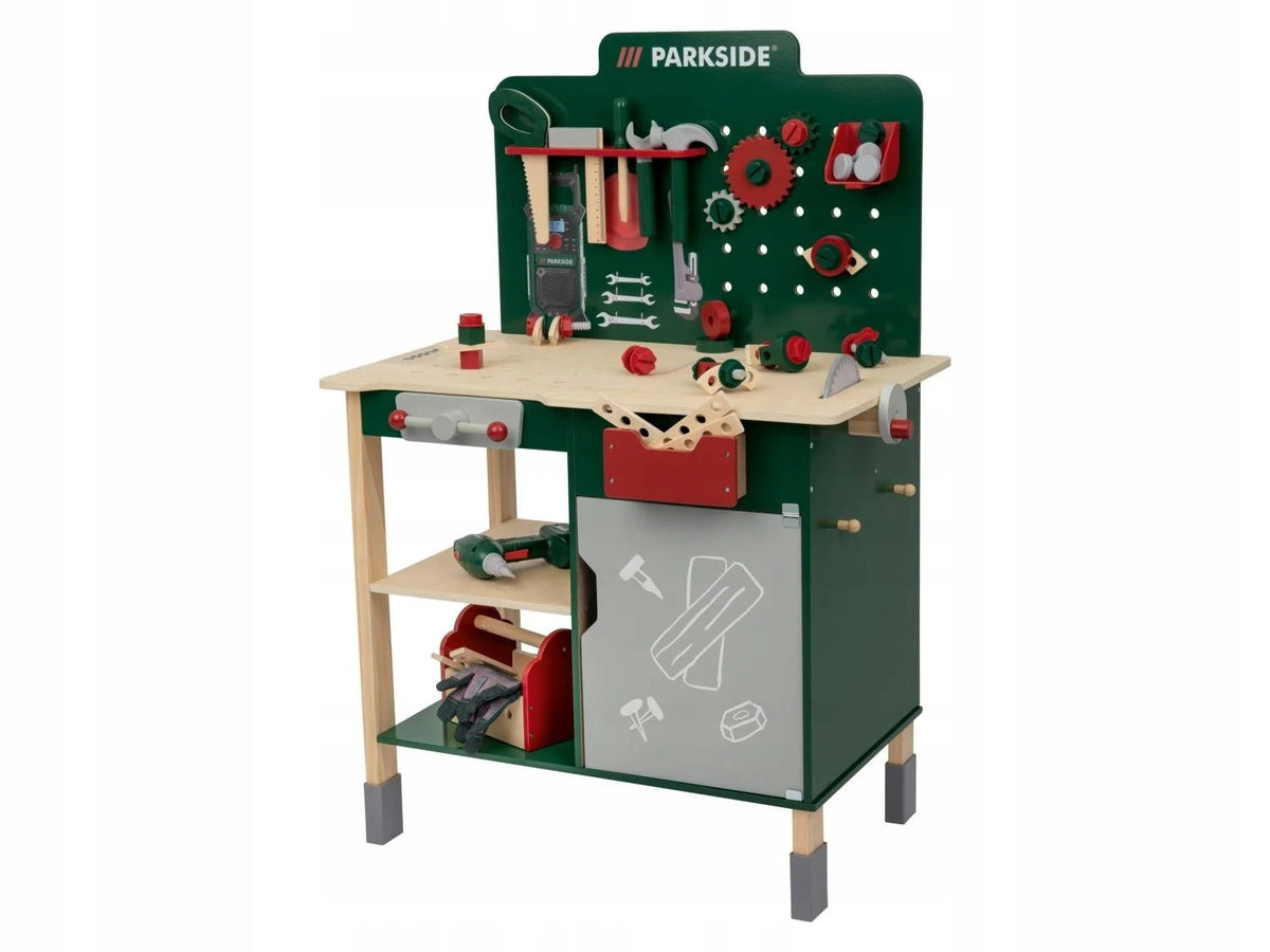 Wooden workbench workshop for children Parkside 74 element. XXL LUPILU Manufacturer code 460450