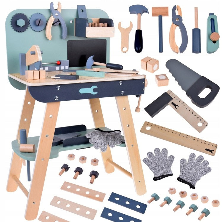 Wooden workshop for a small DIY tool for children