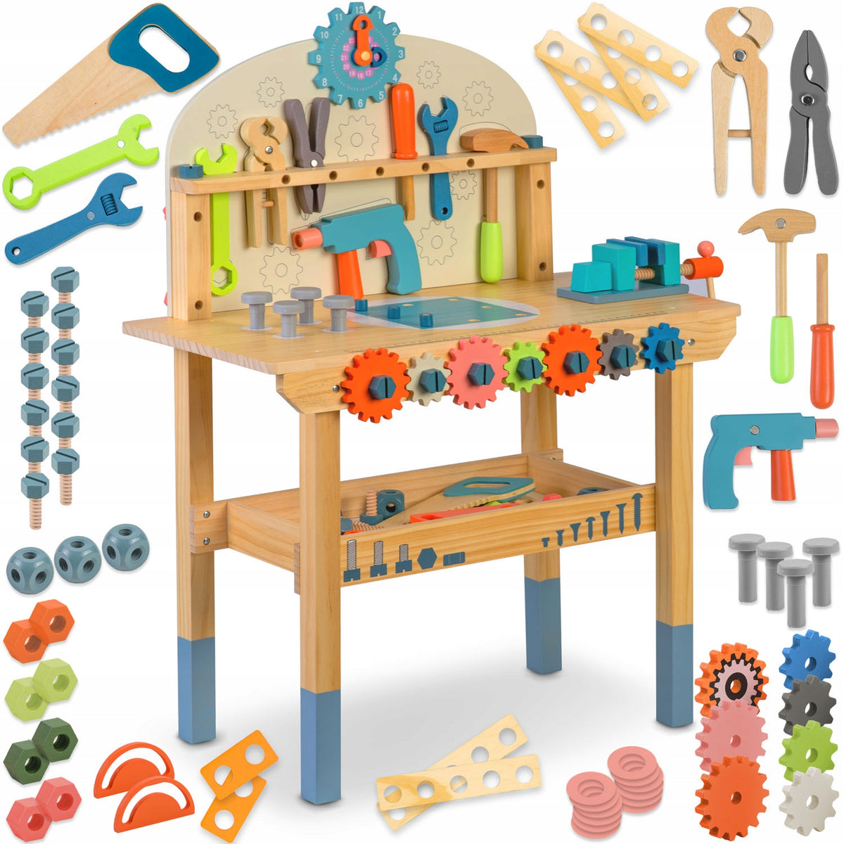 Wooden workshop with tools RK-876 Ricokids