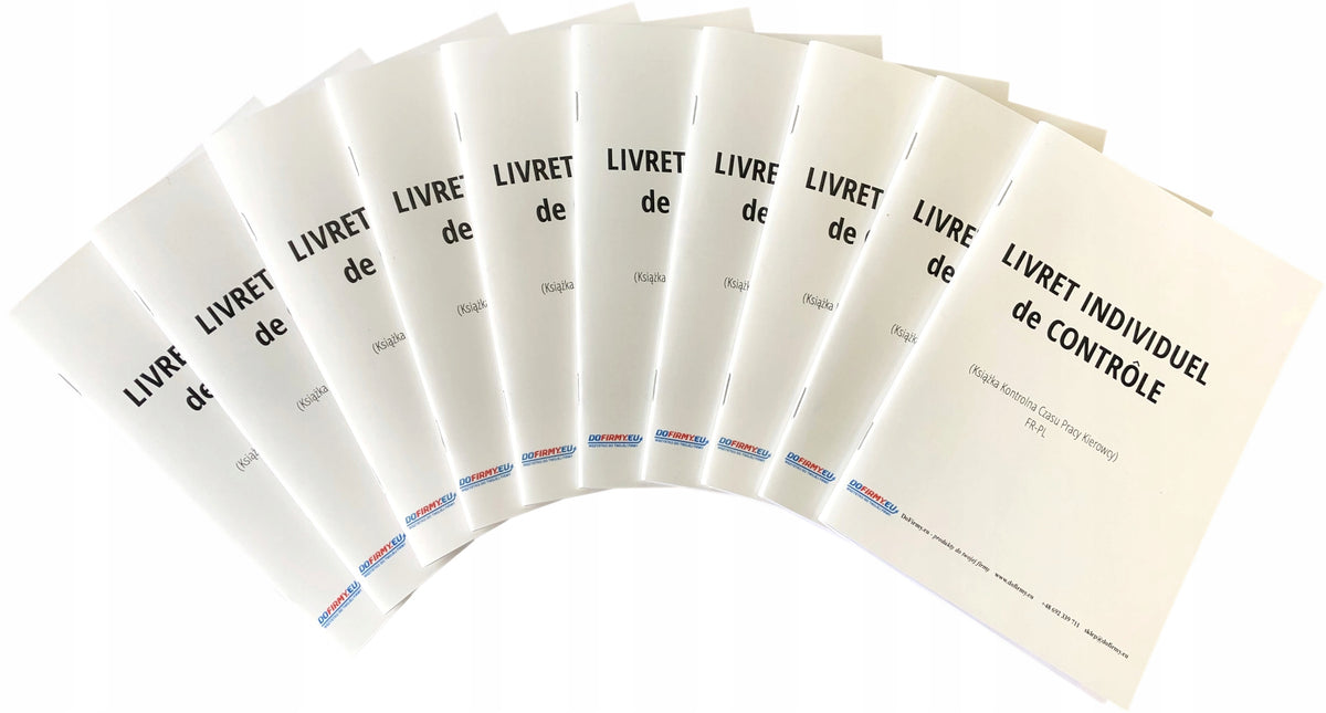 Working time book driver FRANCE LIC - 30 pcs.