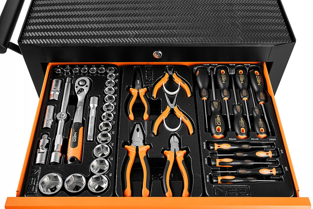 Workshop cabinet, 5 drawers + 117 tools Manufacturer code 84-214-6