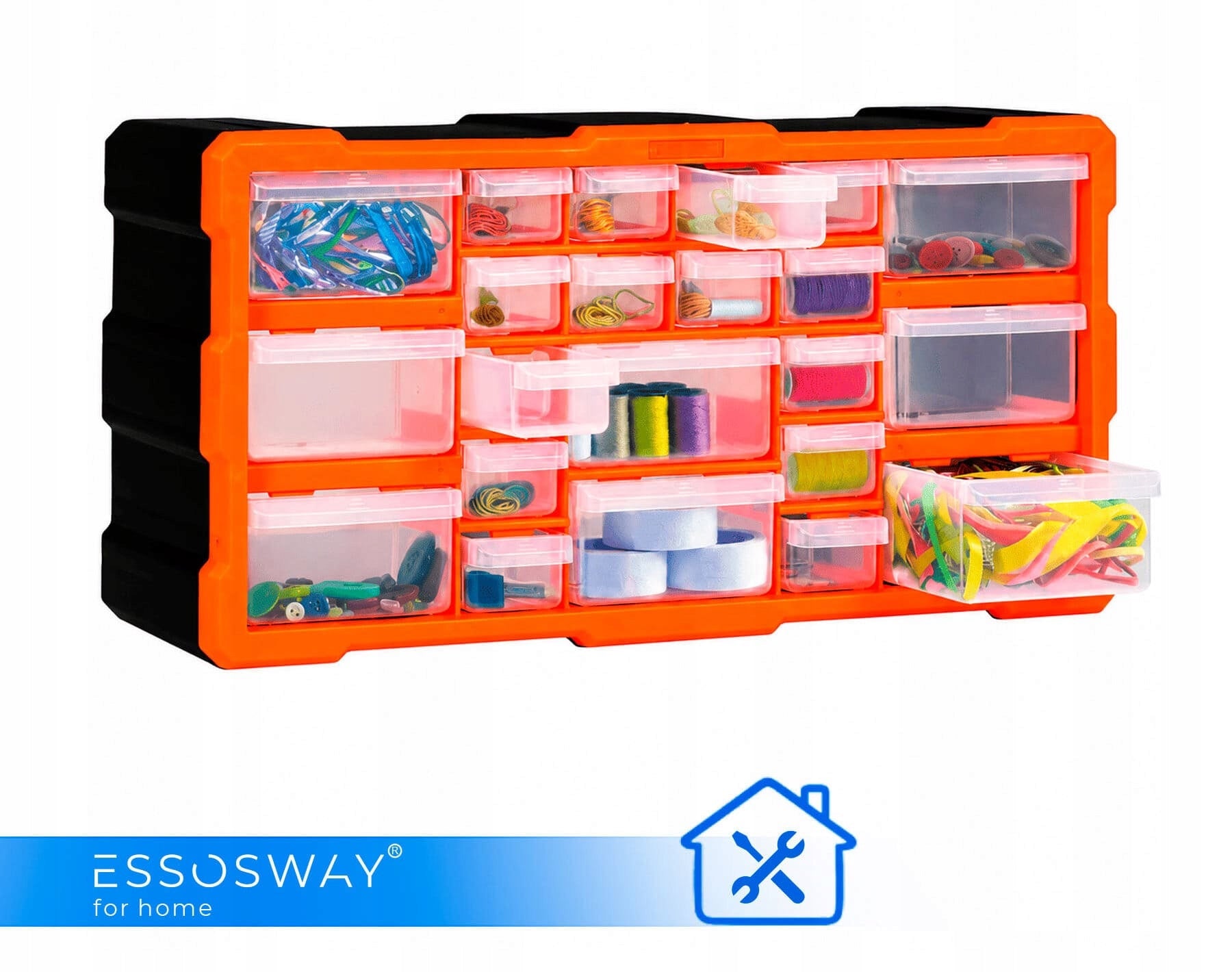 Workshop container Organizer closed with screws wall screws Essosway Manufacturer code organizer warsztatowy O-PL-1