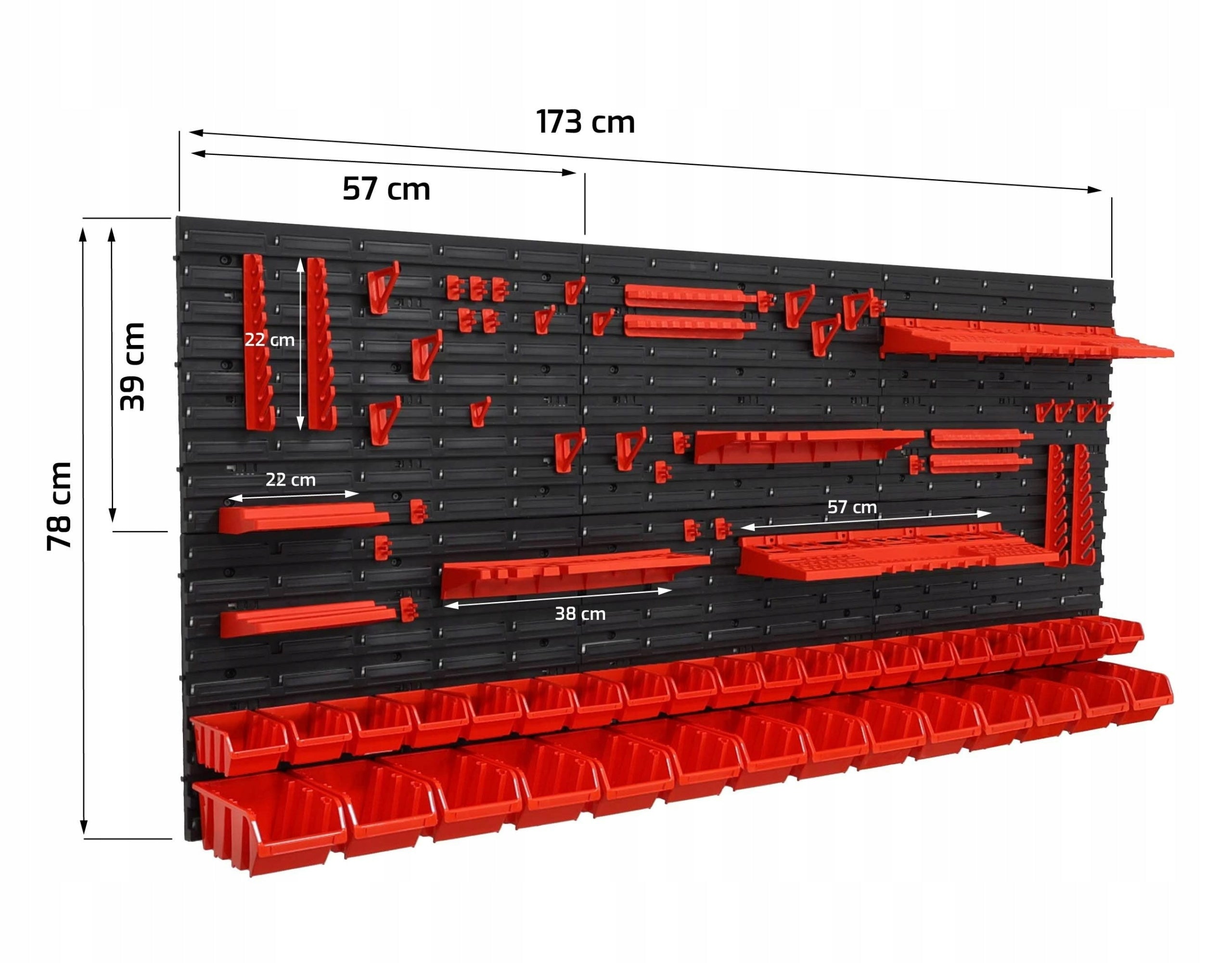 Workshop tool board 180x80 wall for tools Toolbox System EAN (GTIN) 5905031000409