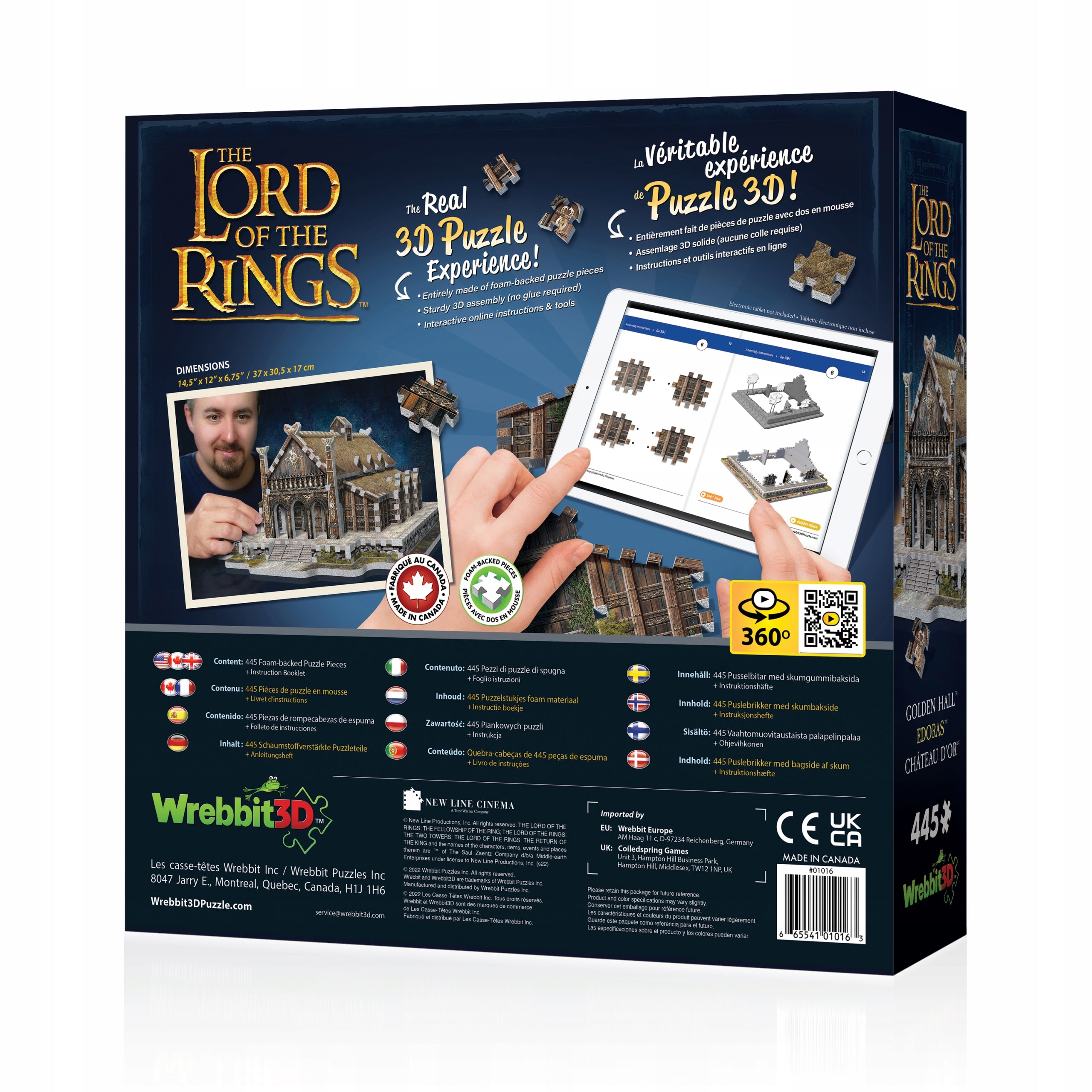 Wrebbit Lord of the Rings PUZZLE 3D Manufacturer code 32985