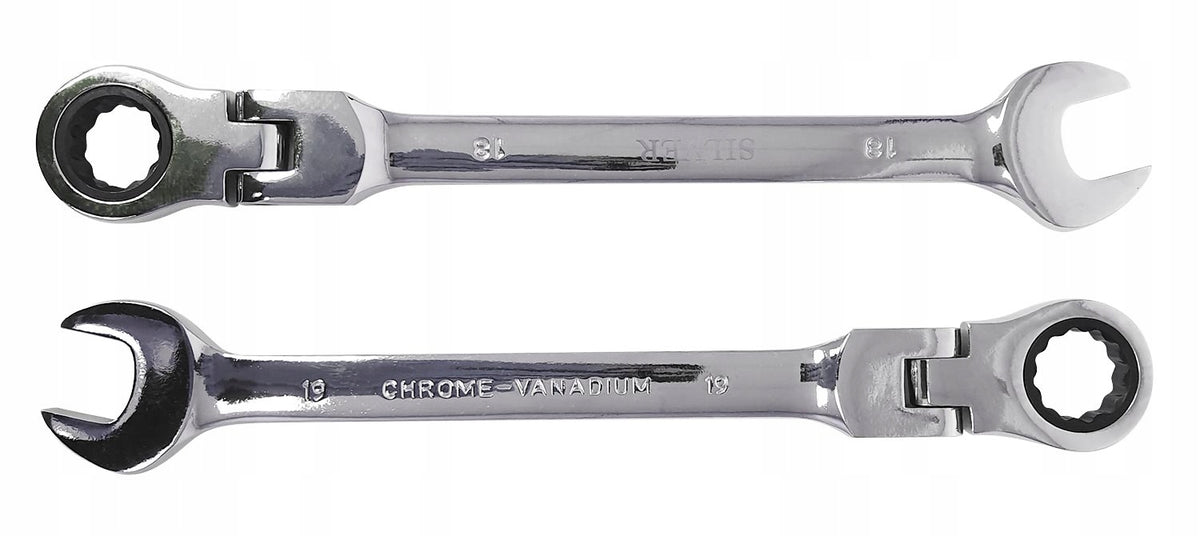 Wrench Silver set of 12 with ratchet 8-19 mm Brand Silver