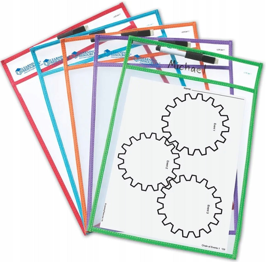 Write and Wipe Reusable T-Shirts with Learning Resources Marker Manufacturer code LER0477