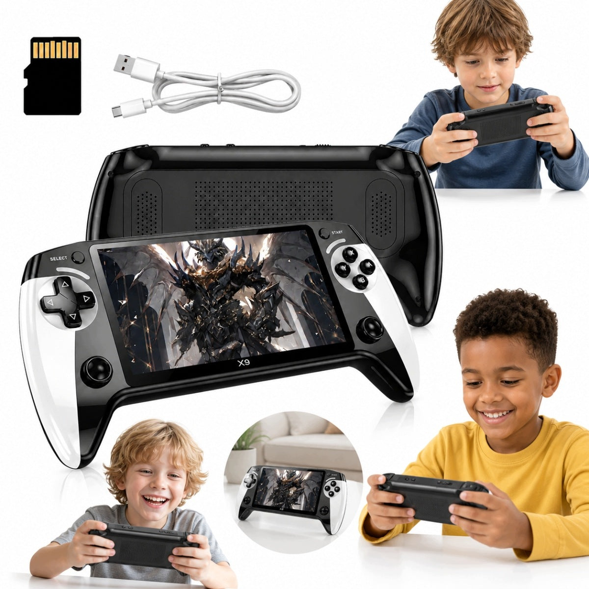 X9 Portable Gaming Console 5,5 inch, Large Screen Arcade Mini NEW 2026